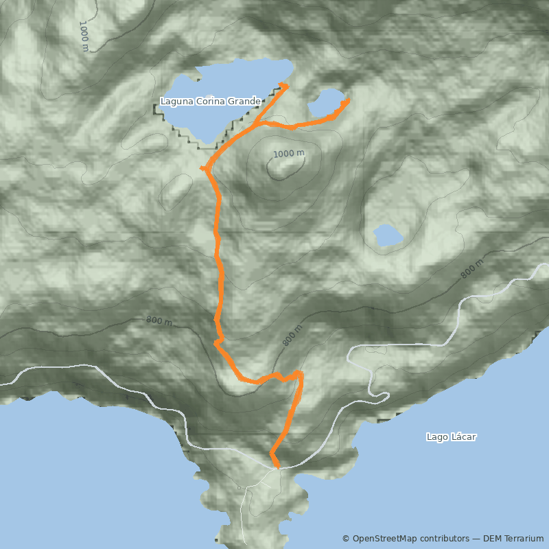 Mapa Lagunas Corinas