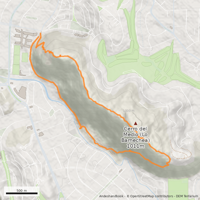Mapa Circuito Cerro del Medio