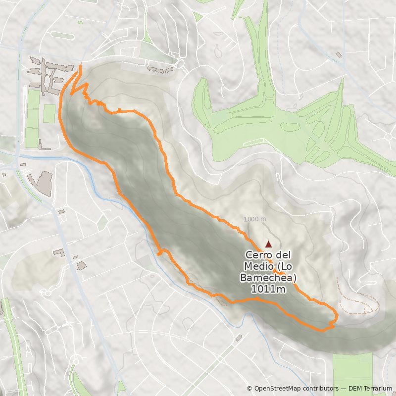 Mapa Circuito Cerro del Medio