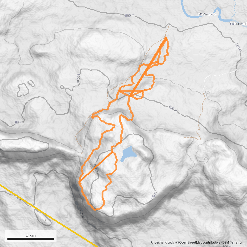 Mapa Parque Refugio Los Ñires
