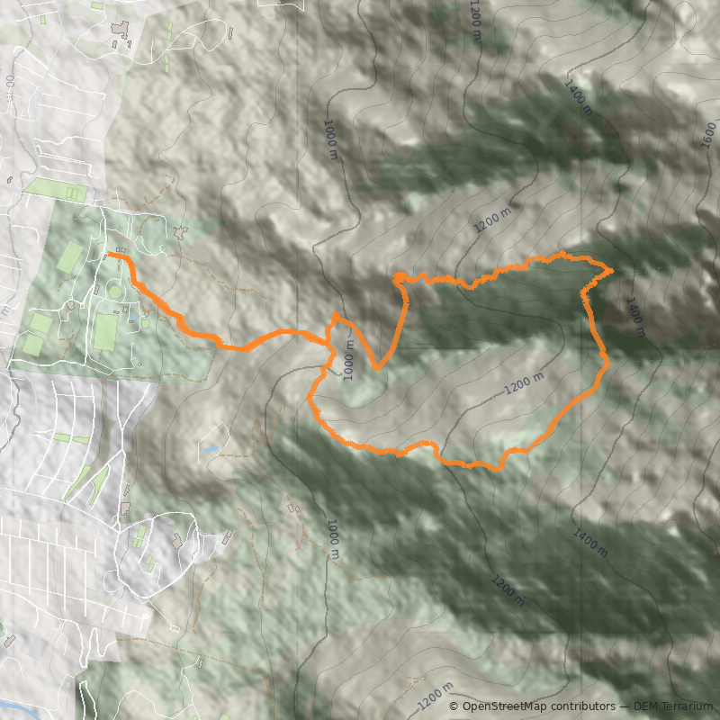 Mapa Sendero Quebrada Guayacán 
