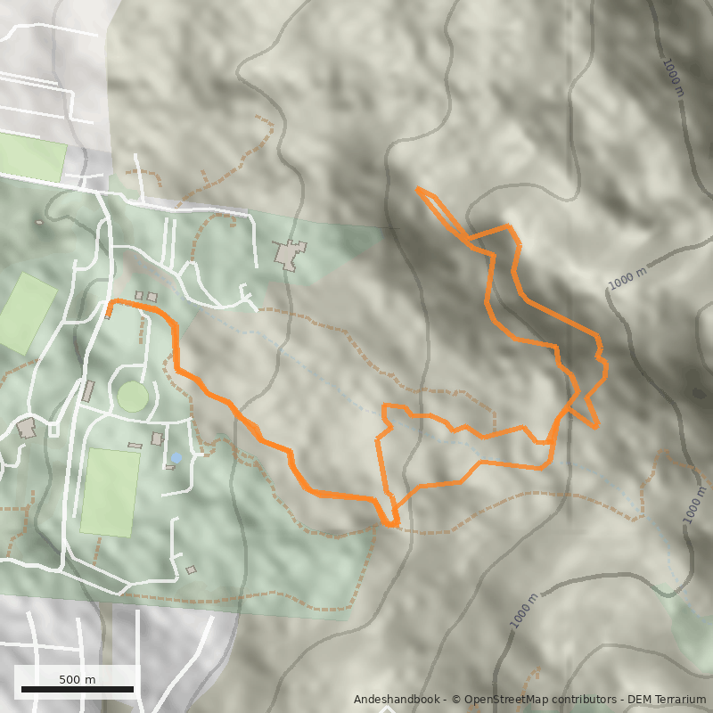 Mapa Sendero Loma Pelada