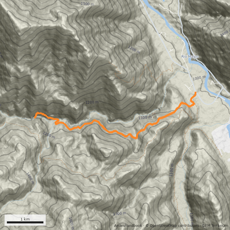 Mapa Doble Cascada - Estero El Sauce