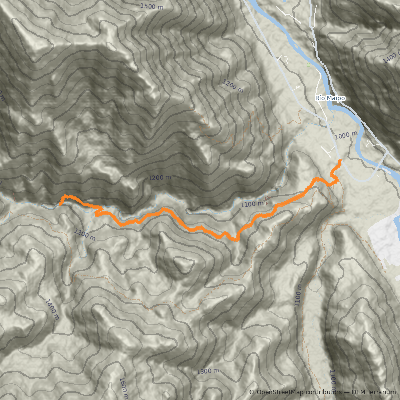 Mapa Doble Cascada - Estero El Sauce