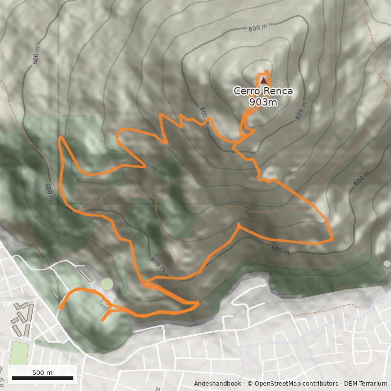 Mapa Cerro Renca 