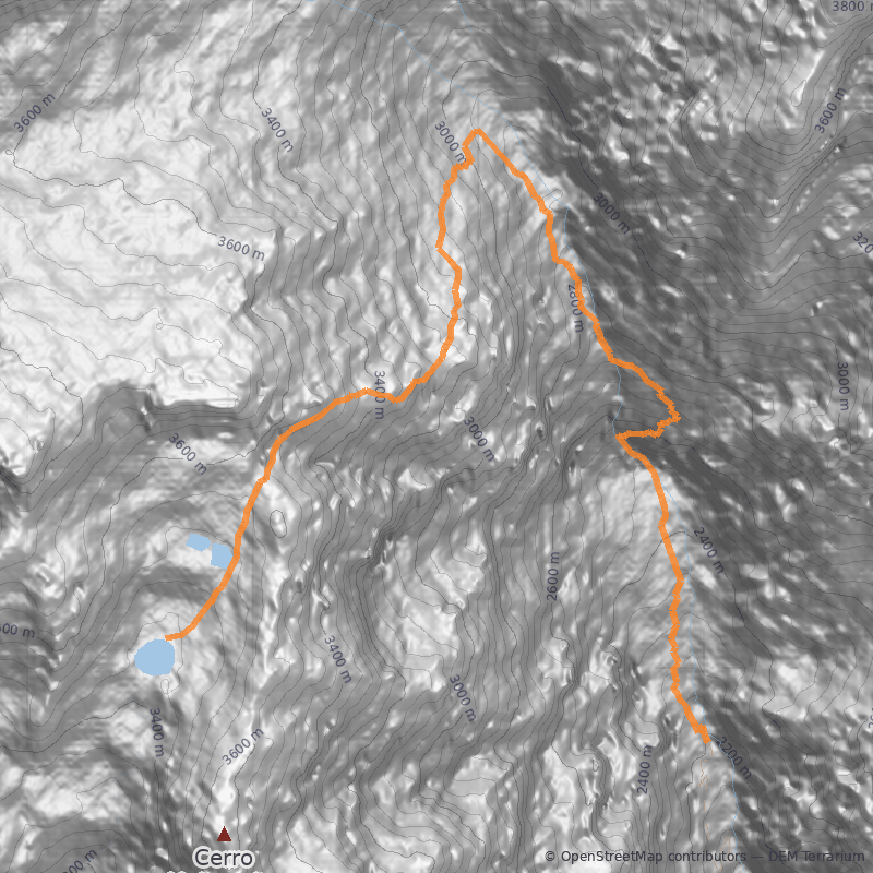 Mapa Laguna del Maitencito 