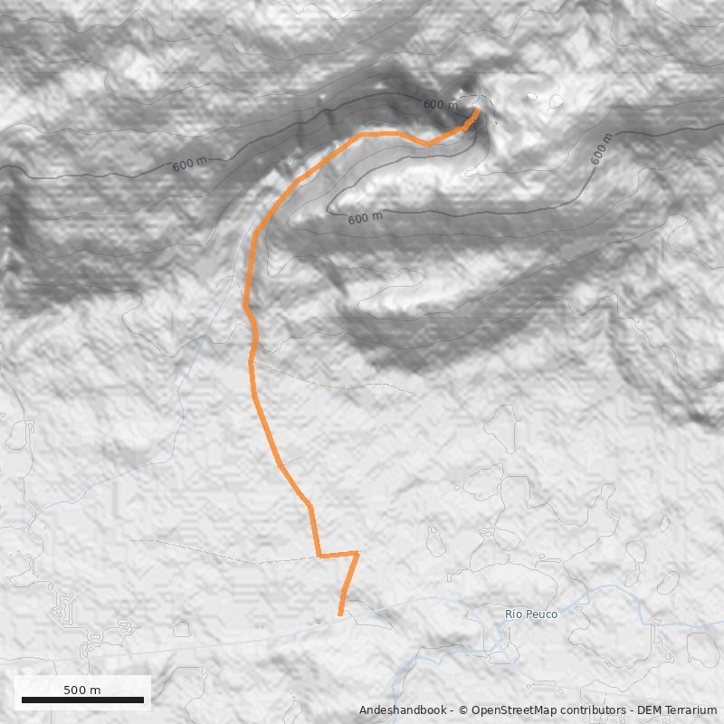 Mapa Salto el Canelo