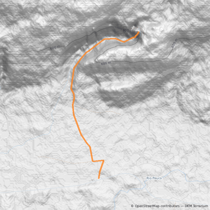 Mapa Salto el Canelo