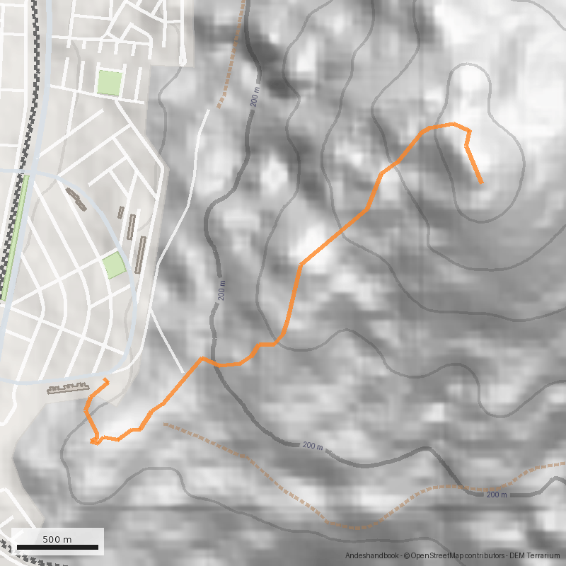 Mapa Cerro La Cruz - Coviefi 