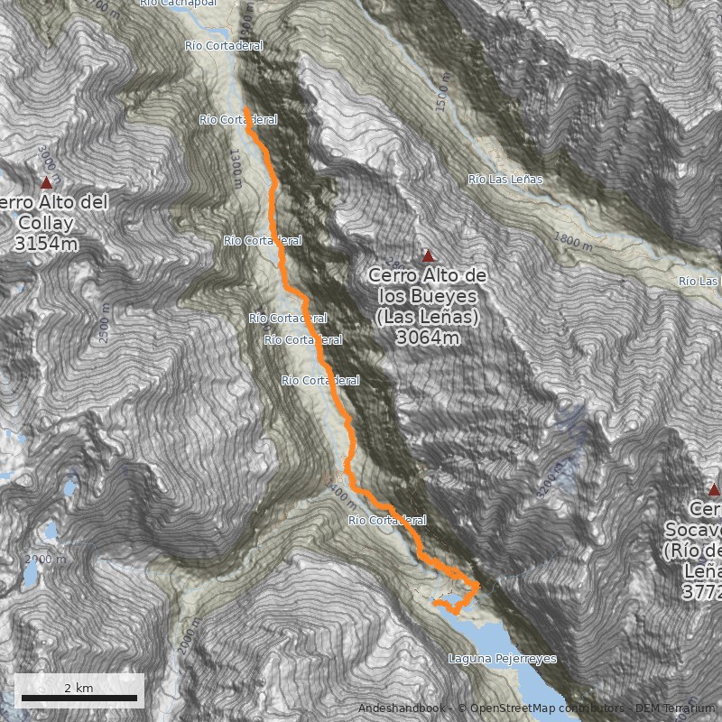 Mapa Laguna Pejerreyes 