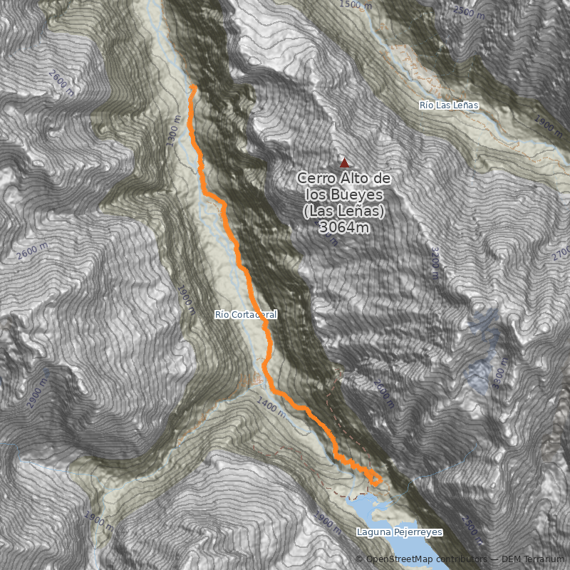 Mapa Laguna Pejerreyes 