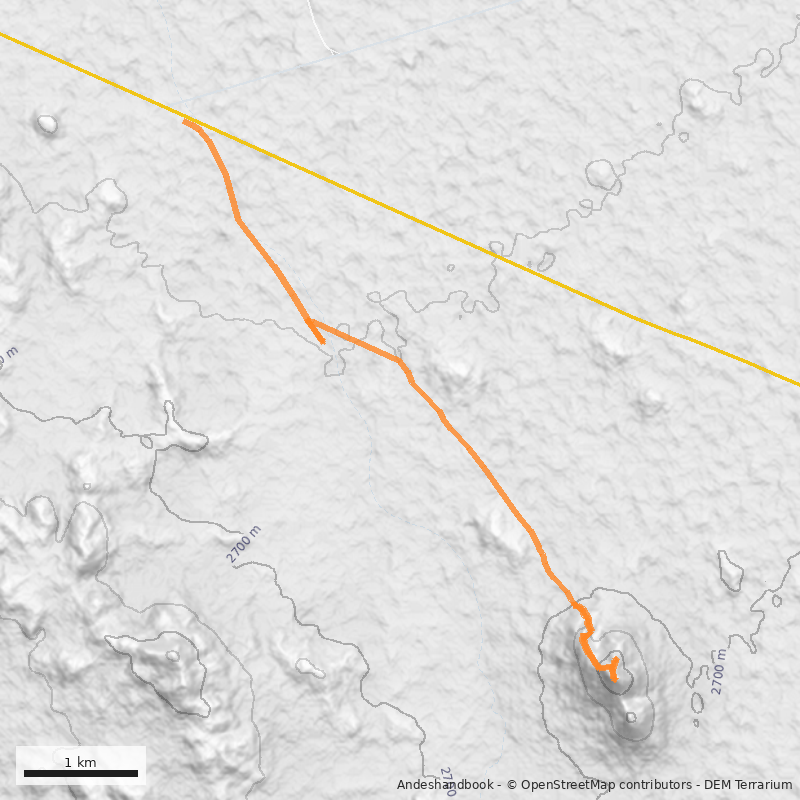 Mapa Cerro Negro (Calama)