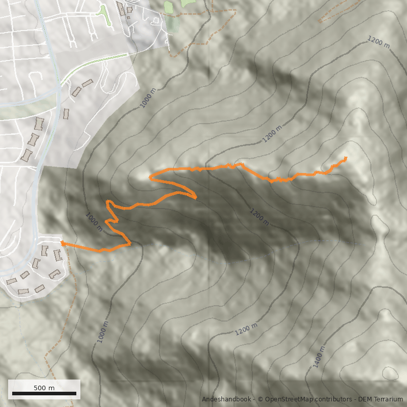 Mapa Morro Las Papas por Bulnes Correa