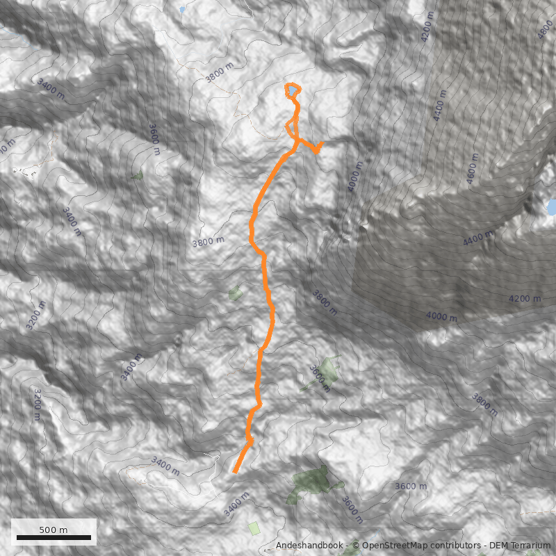 Mapa Laguna Radián