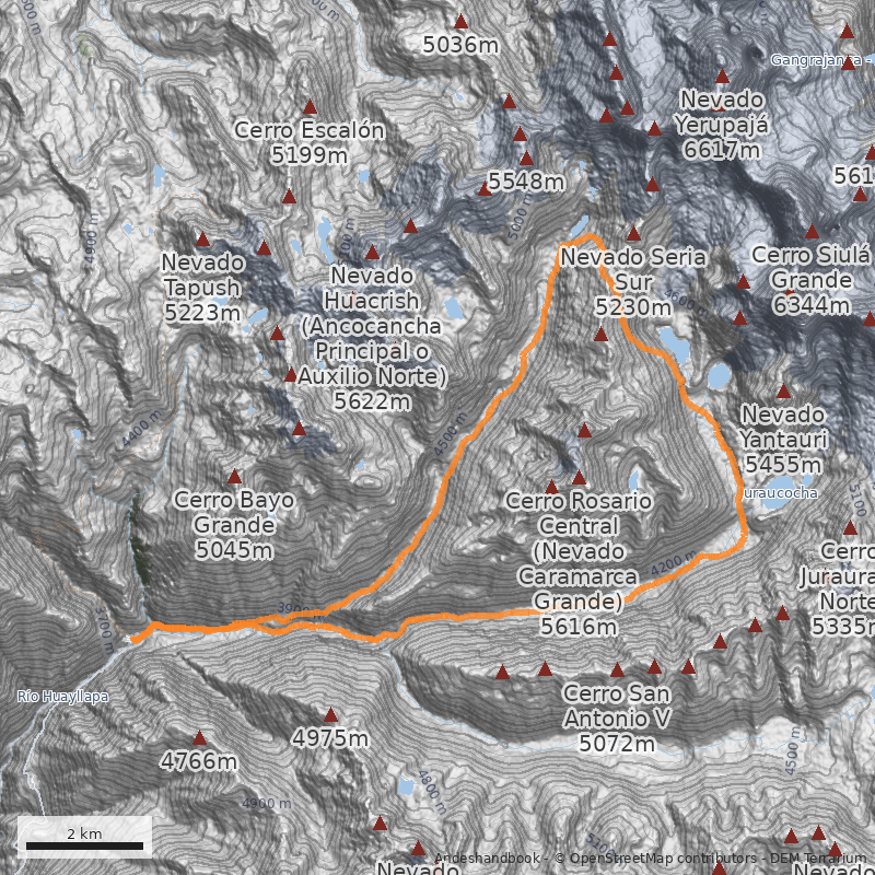Mapa Paso Yanantauri