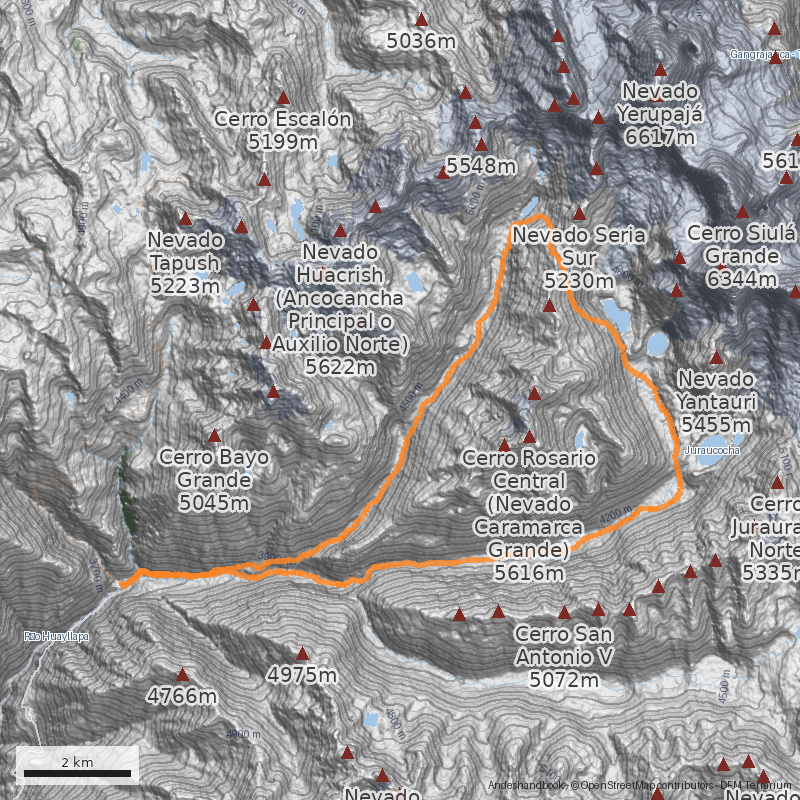 Mapa Paso Yanantauri