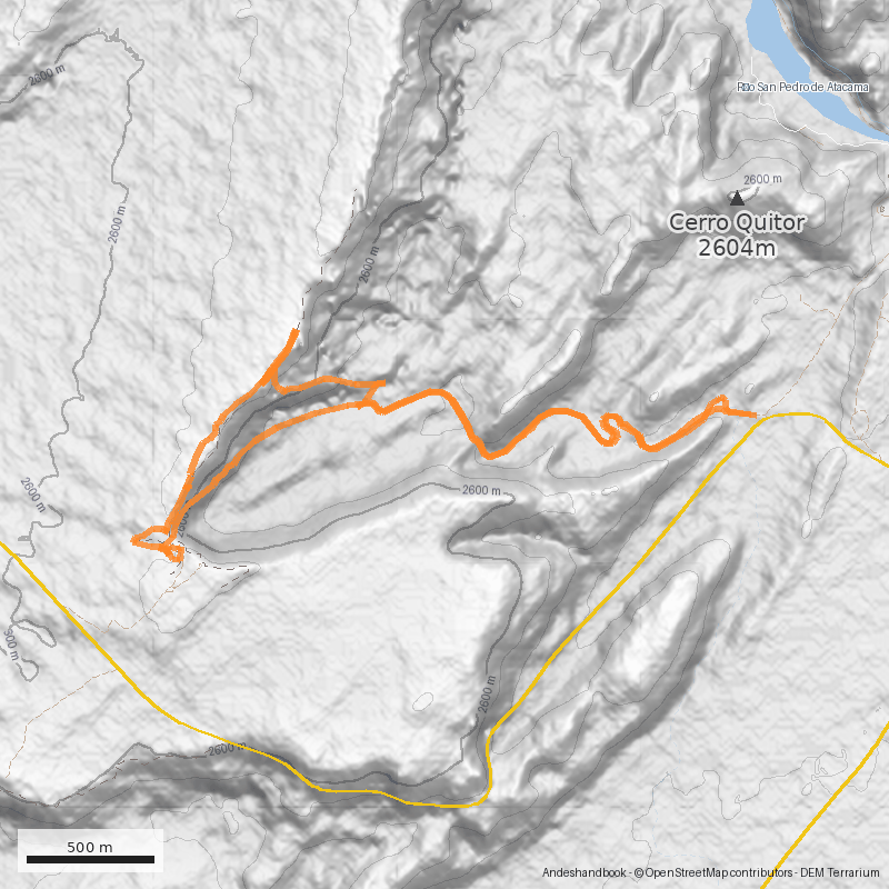 Mapa Valle de la Muerte