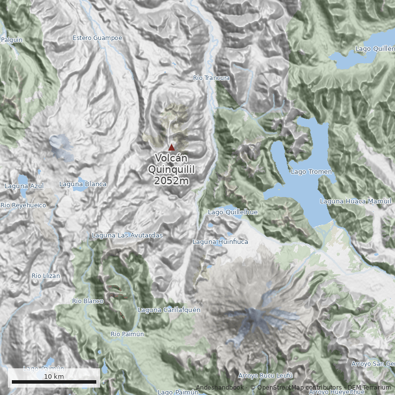 Mapa Villarrica Traverse 