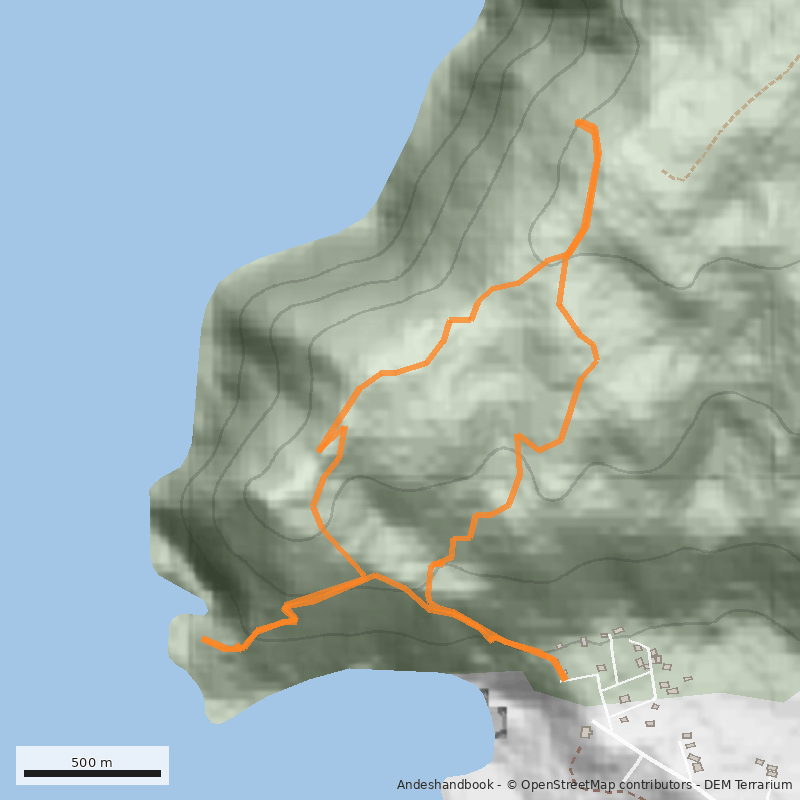 Mapa Punta Curiñanco