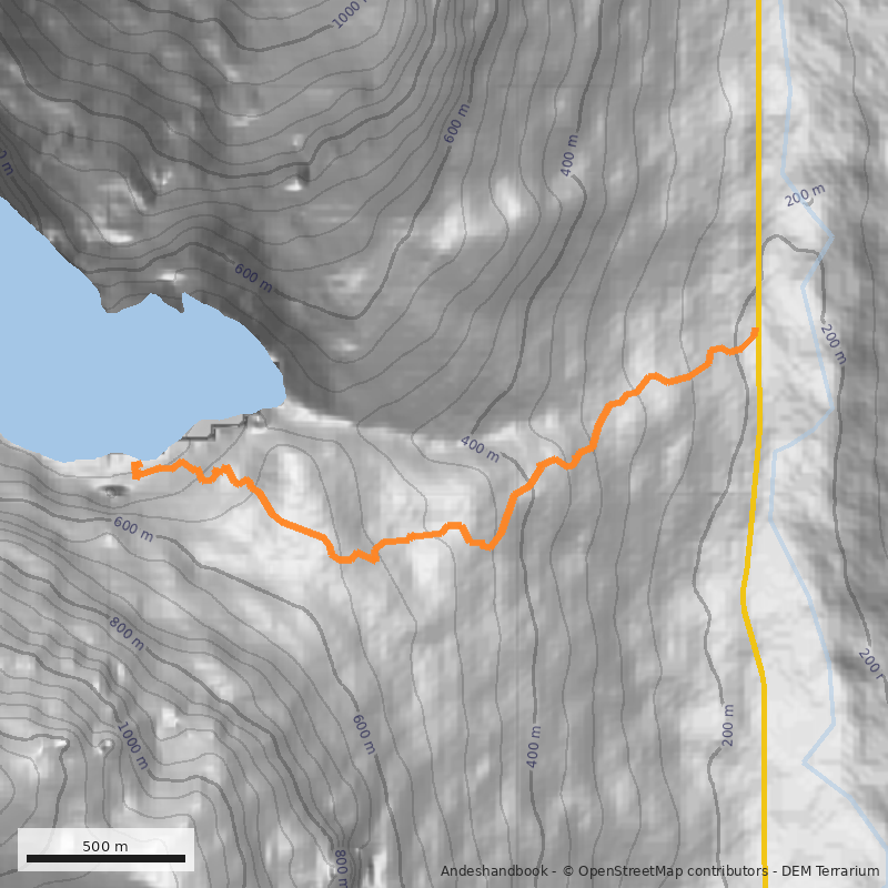 Mapa Laguna Tronador