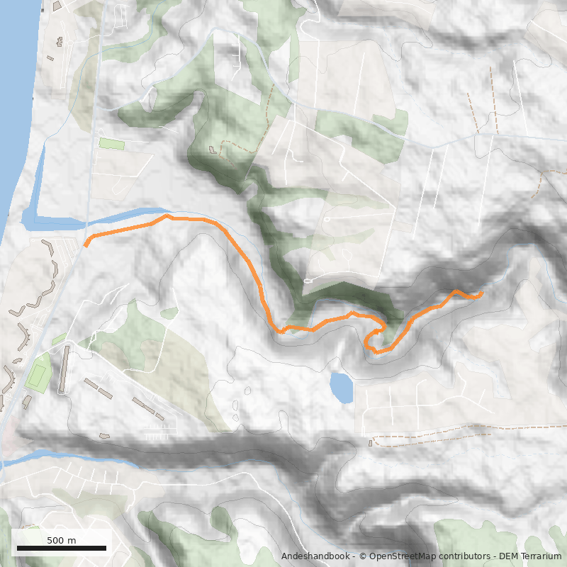 Mapa Cascada de San Jerónimo