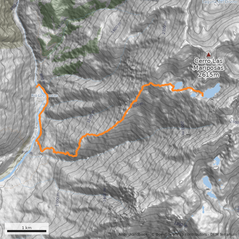 Mapa Laguna La Pila