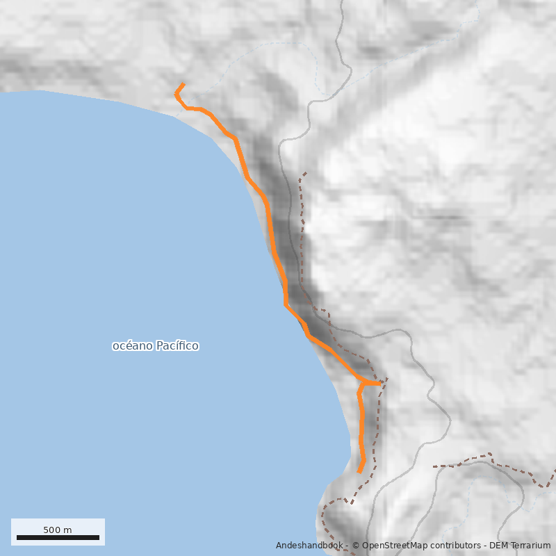 Mapa Acantilados de Chorrillos
