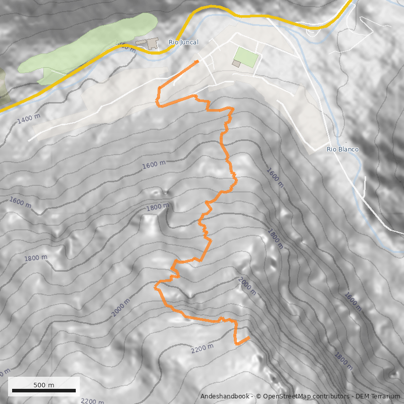 Mapa Mirador del Nido de Cóndor