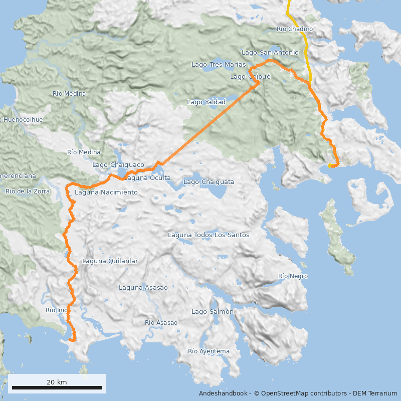 Mapa Sendero Transversal