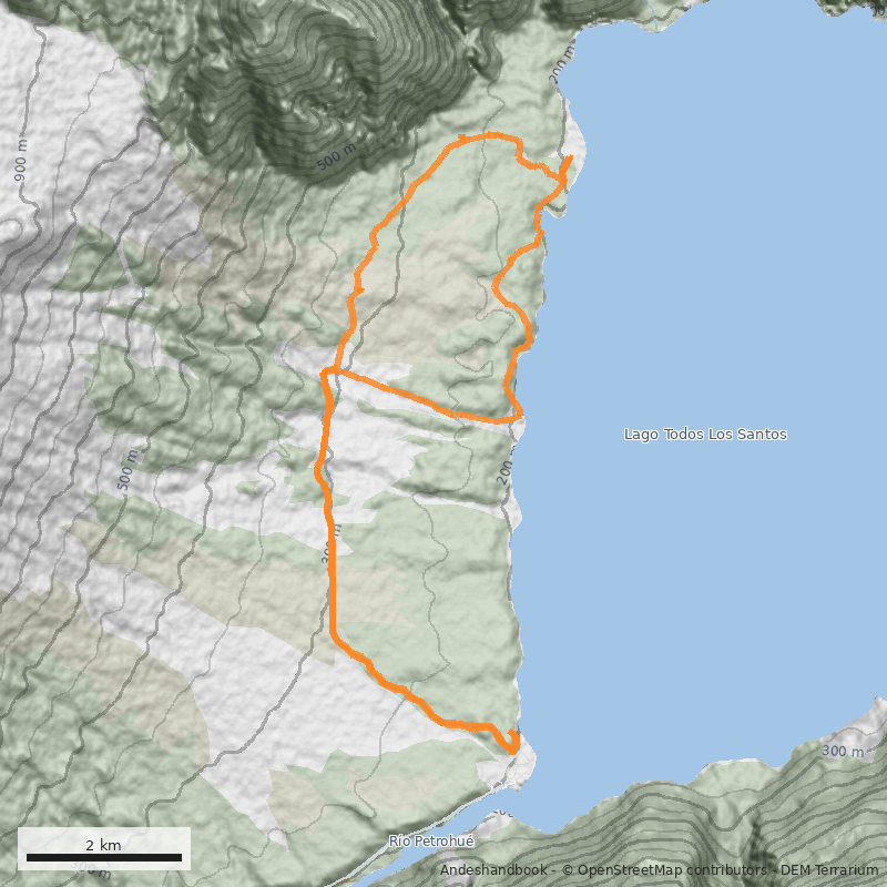 Mapa Sendero Los Alerces