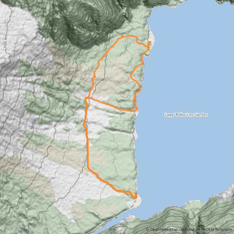 Mapa Sendero Los Alerces