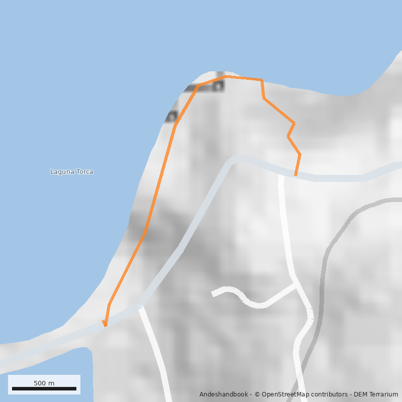 Mapa El Pajonal - Laguna Torca