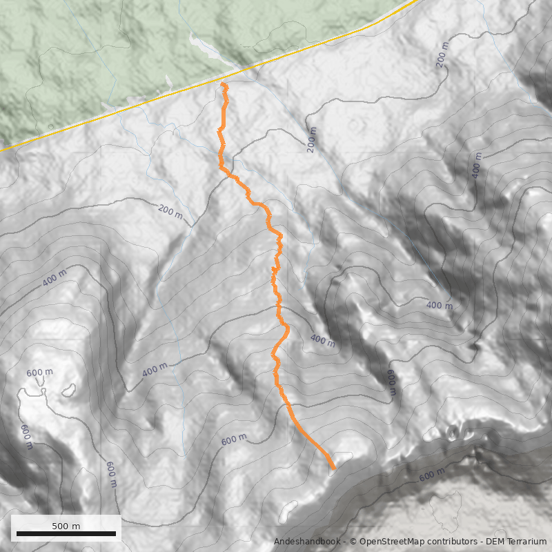 Mapa Cráter Volcán Chaitén