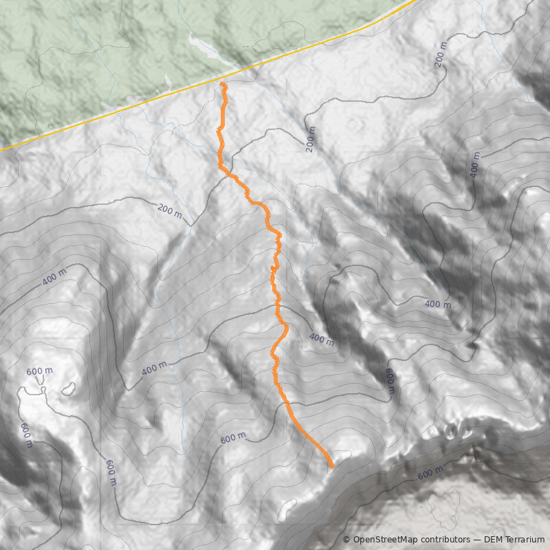 Mapa Cráter Volcán Chaitén