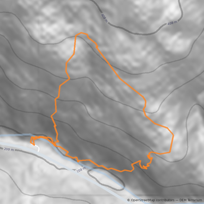 Mapa Sendero los Pudúes