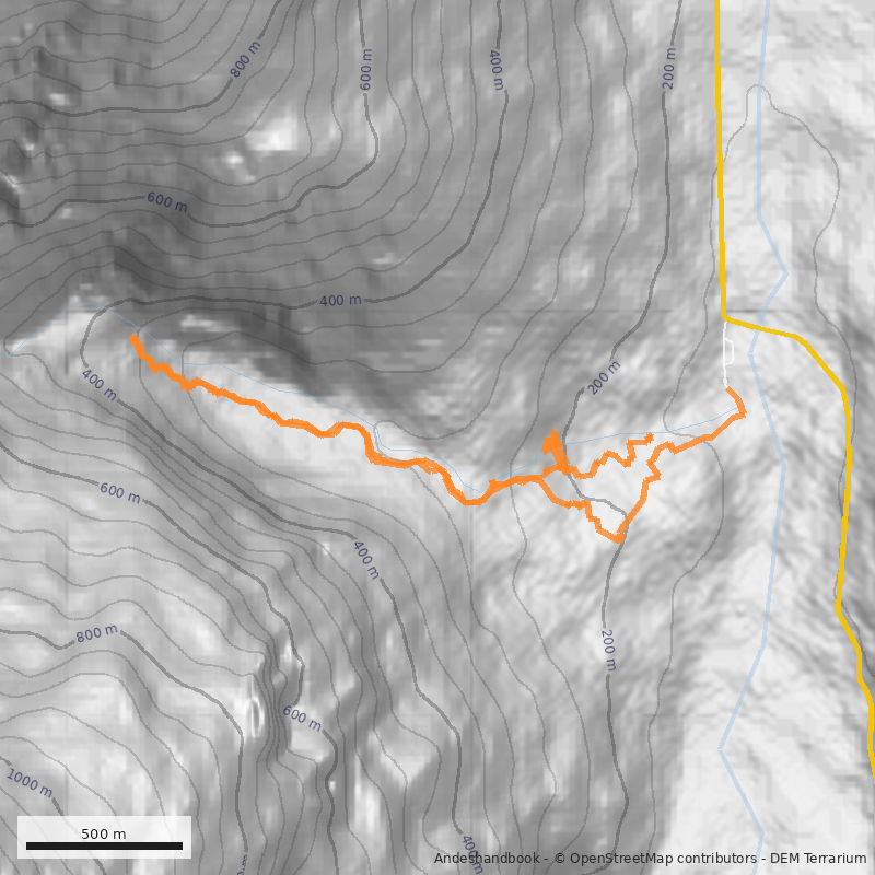 Mapa Cascadas Escondidas