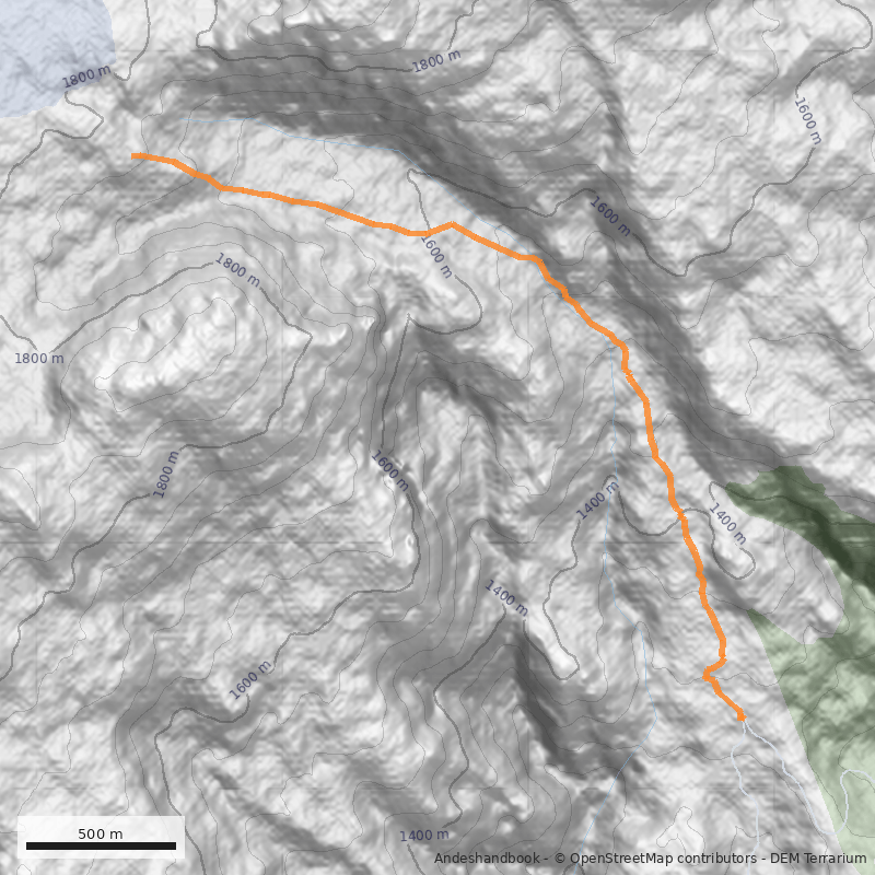 Mapa Glaciar Pichillancahue