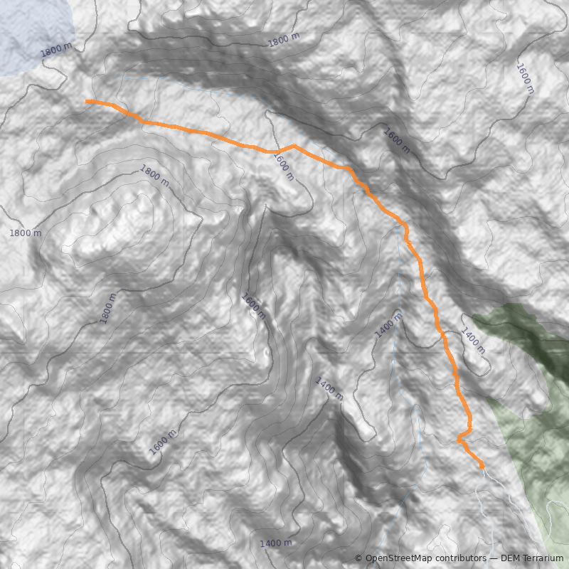 Mapa Glaciar Pichillancahue
