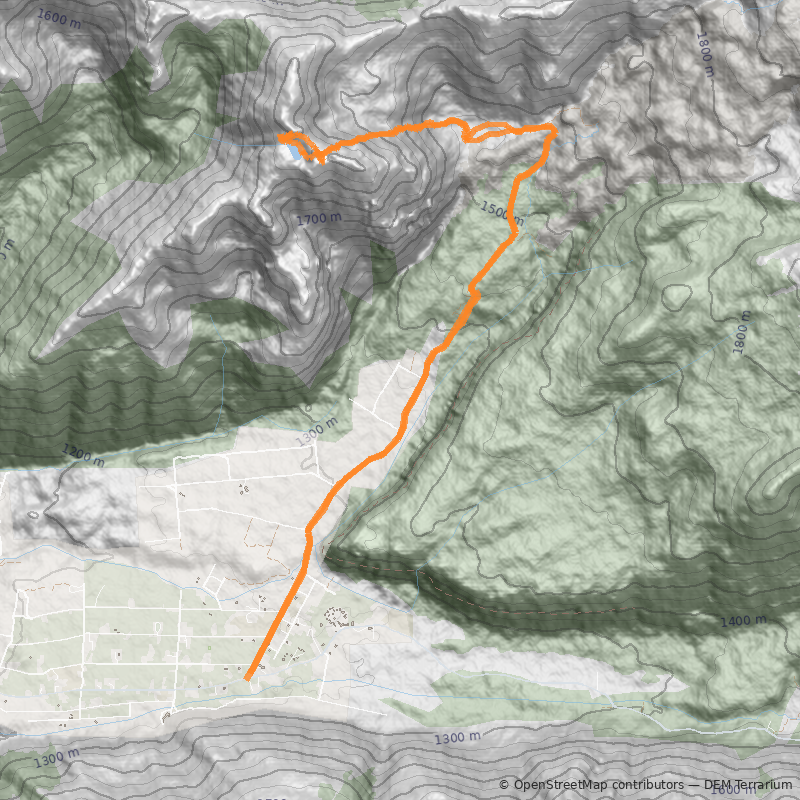 Mapa Laguna del Huemul