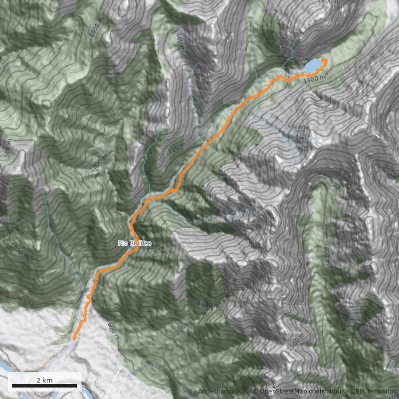 Mapa Laguna La Plata