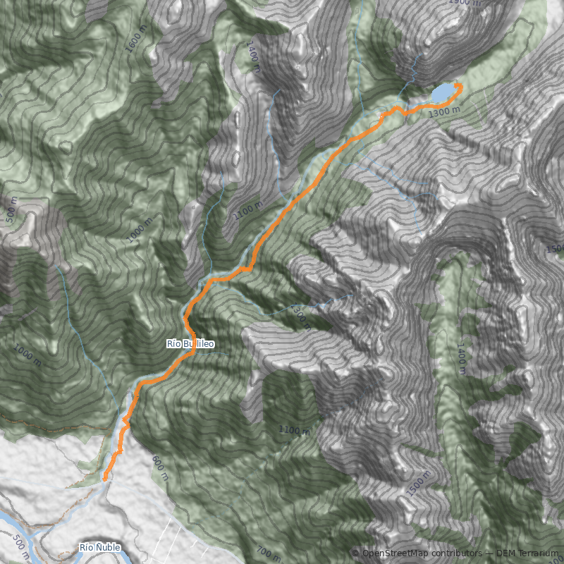 Mapa Laguna La Plata