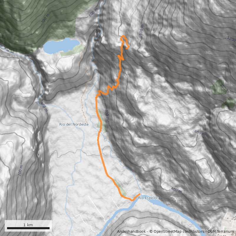 Mapa Piedra del Águila