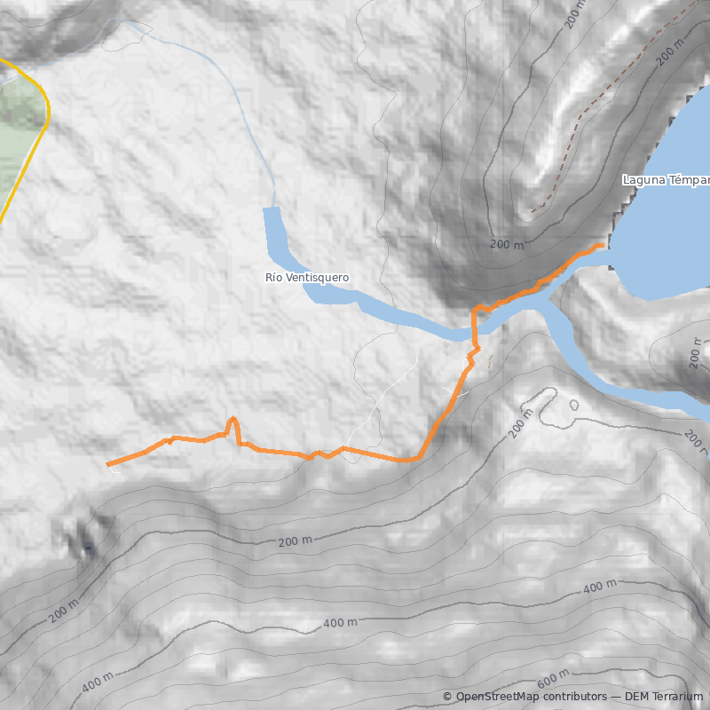 Mapa Laguna Témpanos