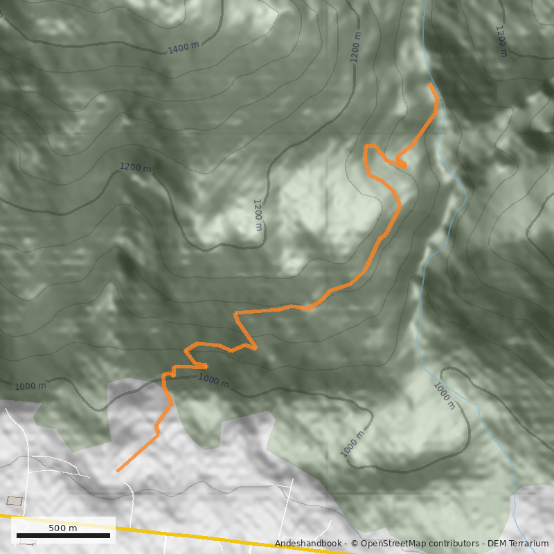 Mapa Sendero Tres Arroyos