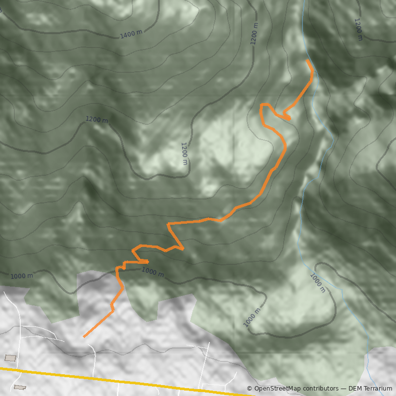 Mapa Sendero Tres Arroyos