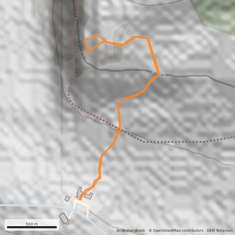 Mapa Mirador Cueva del Milodón