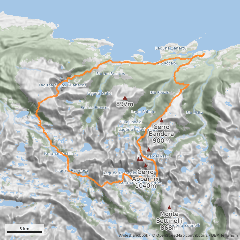 Mapa Dientes de Navarino