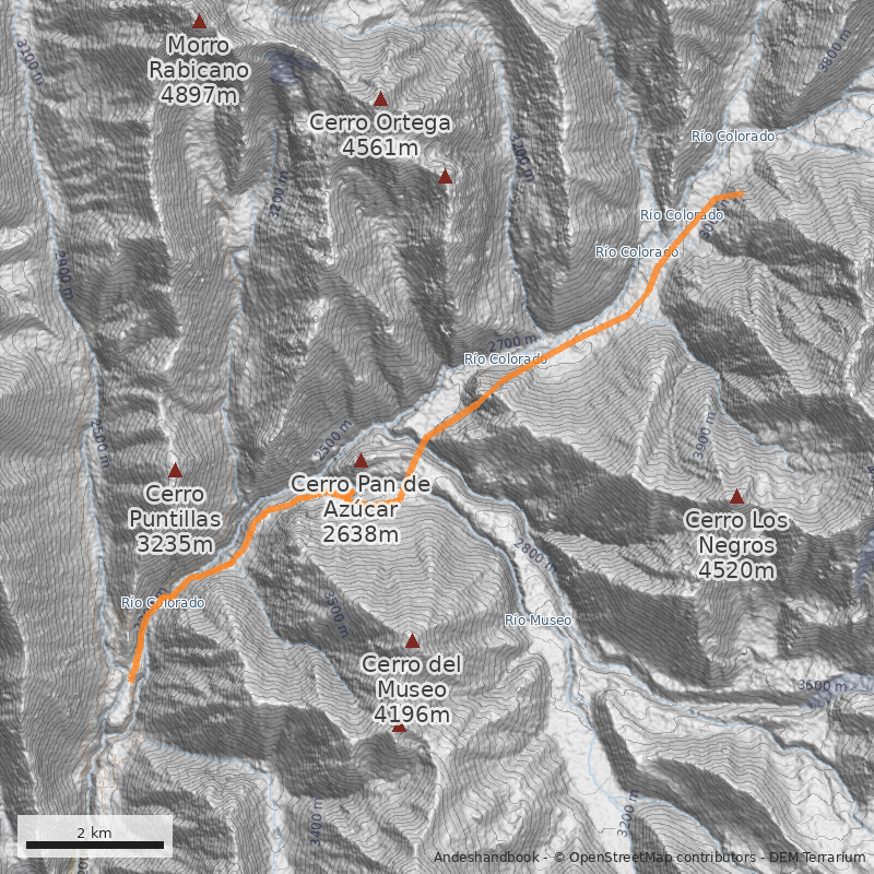 Mapa Baños del Tupungato