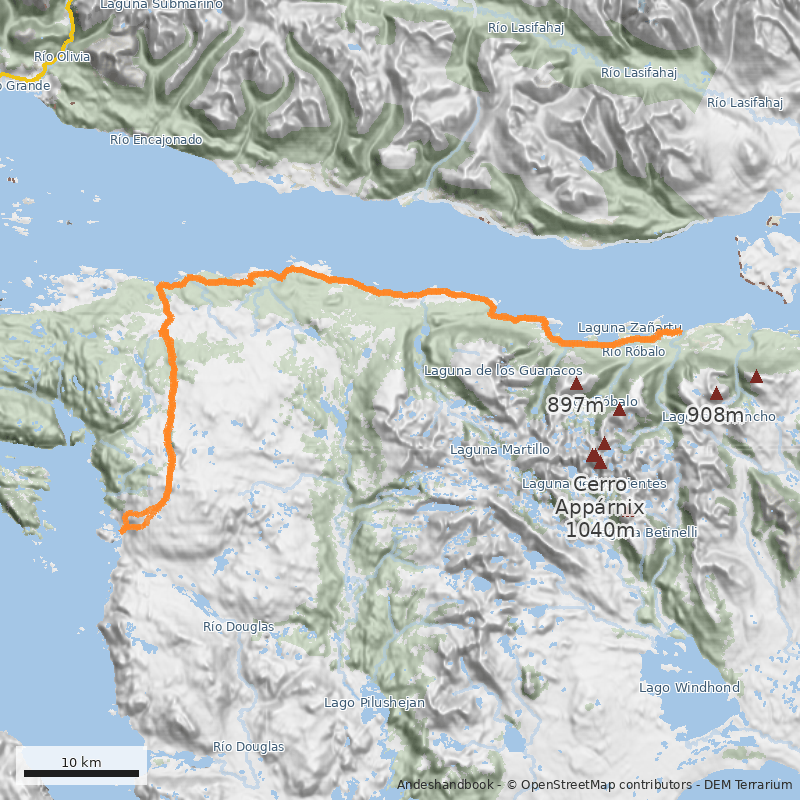 Mapa Wulaia