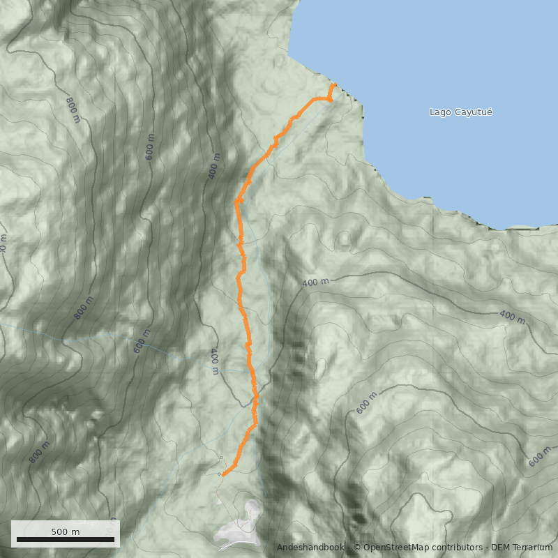 Mapa Laguna Cayutué
